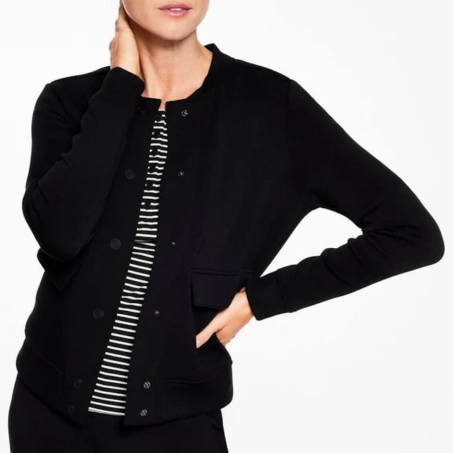 Women's Talbots AirKnit Stretch Bomber Jacket