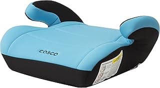 Cosco Topside Backless Booster Car Seat, Lightweight Booster Seats for Cars 40-100 lbs, Backless Booster Seat for Car, Turquoise