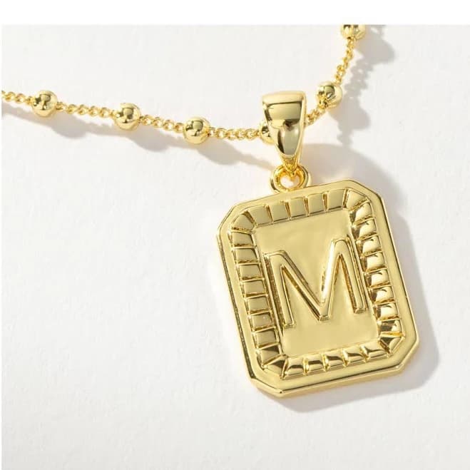 Uncommon James 14k Gold-Plated Sur Initial Necklace