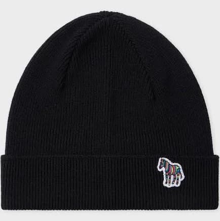 Paul Smith Men's Zebra Wool Beanie Hat