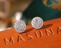 Classic Diamond Stud Earrings 18K Gold With 0.18ct Real Diamond, Minimalist Everyday Studs - Etsy Australia