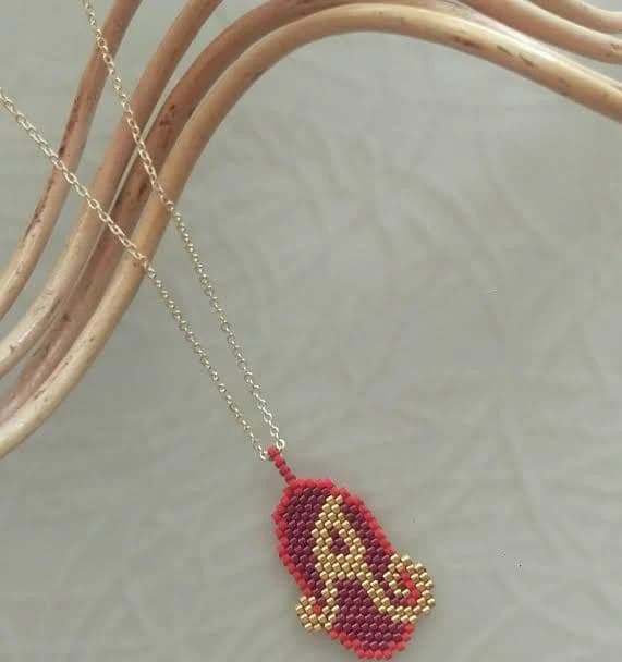 Miyuki Beaded Initial Necklace