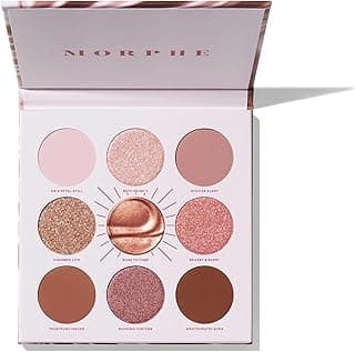 Rich & Foiled Artistry Palette - 9-Pan Metallic Eye Makeup Palette with Luxe Mattes, Shimmers, and Foil-Finishes - Mauve & Pink Colors with Luminous Shine - Rose to Fame (0.35 oz)