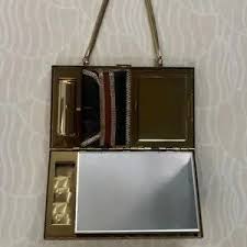 Bags | Beautiful Mother Of Pearl And Rhinestone Make Up 195s Purse | Poshmark