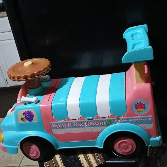 Spark Create Imagine Toys | Musical Ice Cream Truck Ride-On | Color: Blue/Pink | Size: Osg | Rhenaye1's Closet