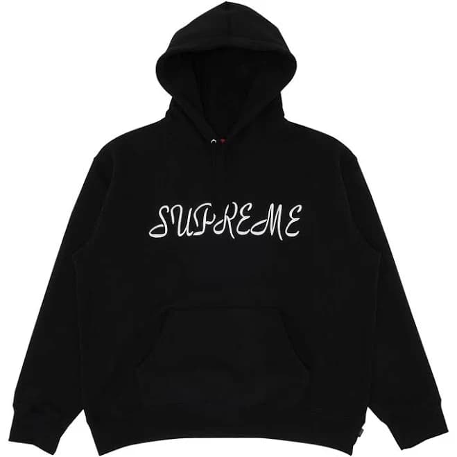 Supreme Men's Script Hooded Sweatshirt