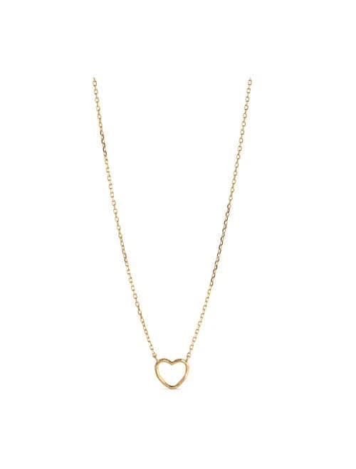Organic Heart Enamel Necklace