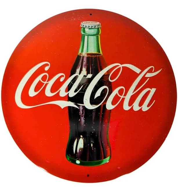 Coca Cola Metal Sign