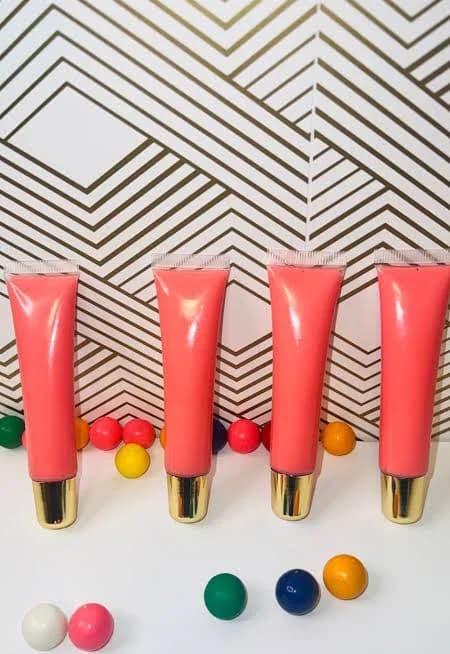 Pink Bubblegum Lip Gloss Squeeze Tube