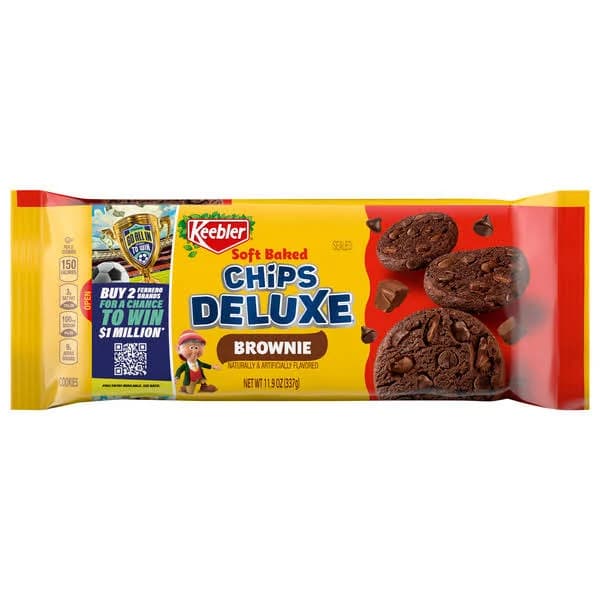 Keebler Chips Deluxe Brownie Soft Baked Cookies