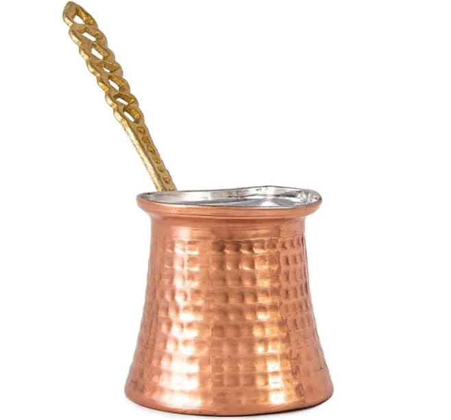 Copper Turkish Coffee Maker Pot for 2 Small Cups