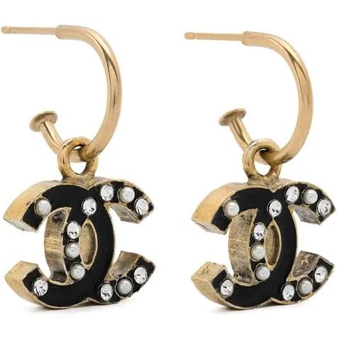CHANEL Cc-Logo Drop Earrings (2007)