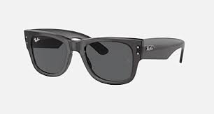 MEGA WAYFARER Sunglasses in Striped Havana and Brown - RB0840S | Ray-Ban®