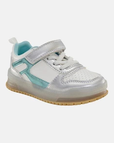 Carter's Toddler Girls Light Up Metallic Sneakers