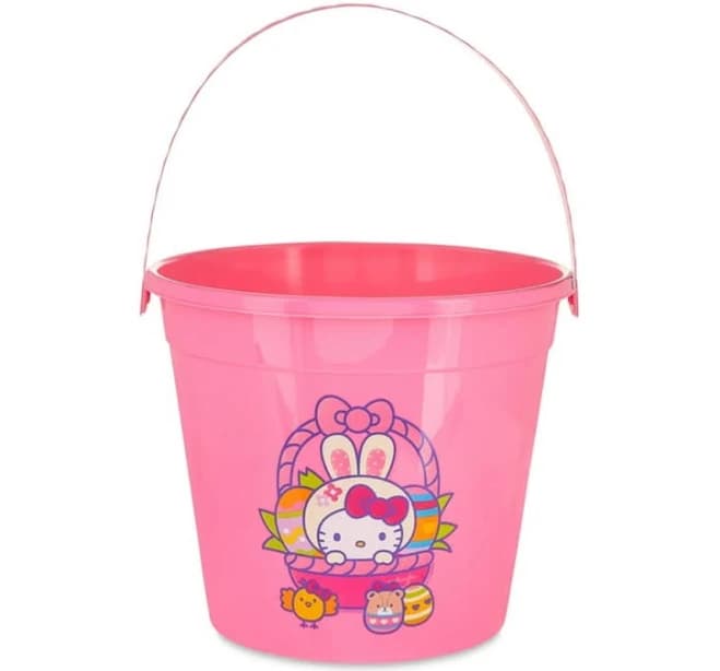 Hello Kitty Holiday | Hello Kitty Pink Plastic Pail Easter Bucket New | Color: Pink | Size: Os | Zanne_Soulshine's Closet