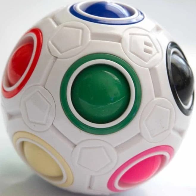 Rainbow Puzzle Ball Stim Toy