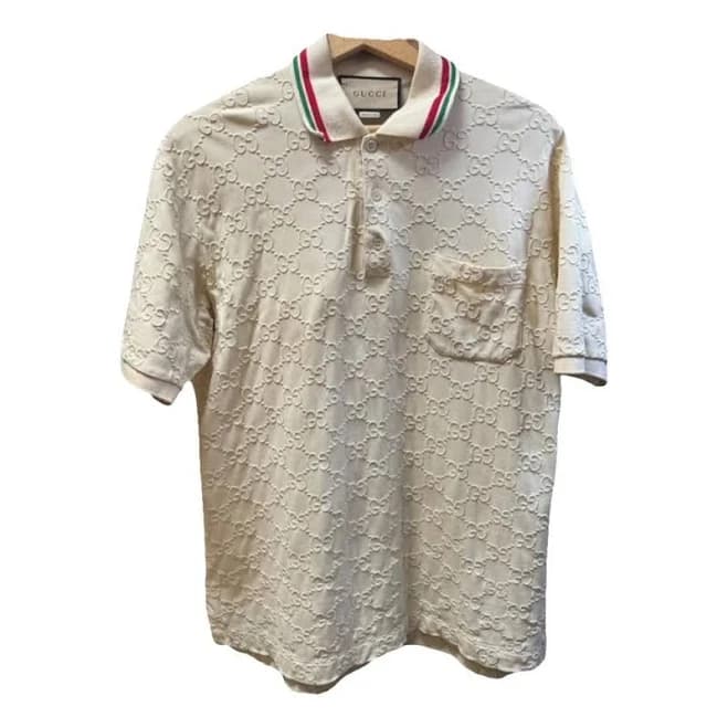 Gucci Logo-Embroidered Cotton-Piqué Polo Shirt Men