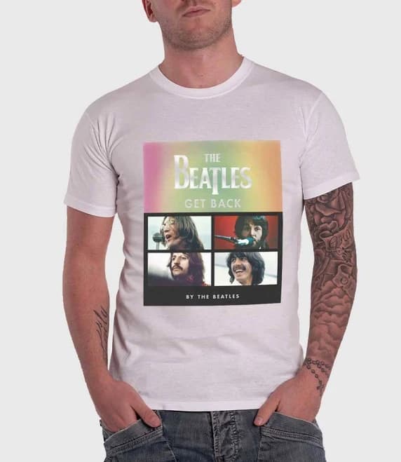 The Beatles Album Faces Gradient T-Shirt