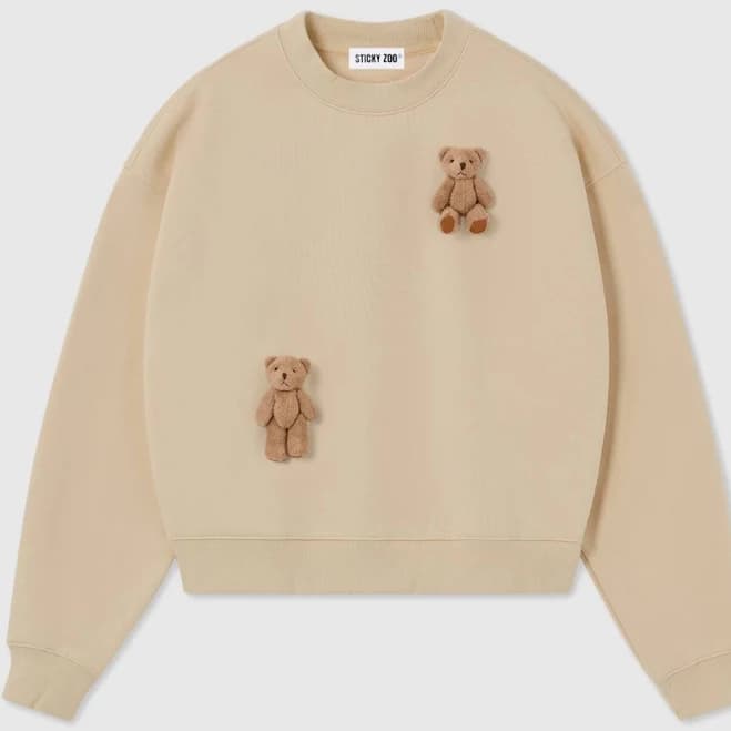 450gsm Heavyweight Plush Bear Sweatshirt