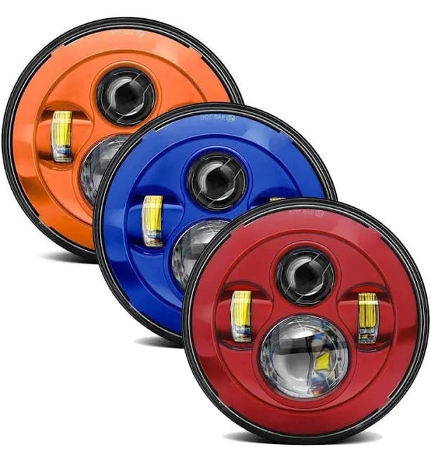 Eagle Lights 7" LED Headlight Kit for Harley Davidson and Indian Motorcycles