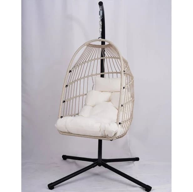 Dakota Fields Outdoor Egg Hanging Chair with Stand