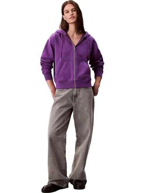 Calvin Klein Women's Archive Logo French Terry Zip Hoodie