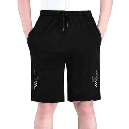 Kosheko Mens Geometric Print Athletic Shorts, Breathable Performance Fabric with Elastic Drawstring Waist and Modern Pattern Detail Gray Xxxxl, Men's,