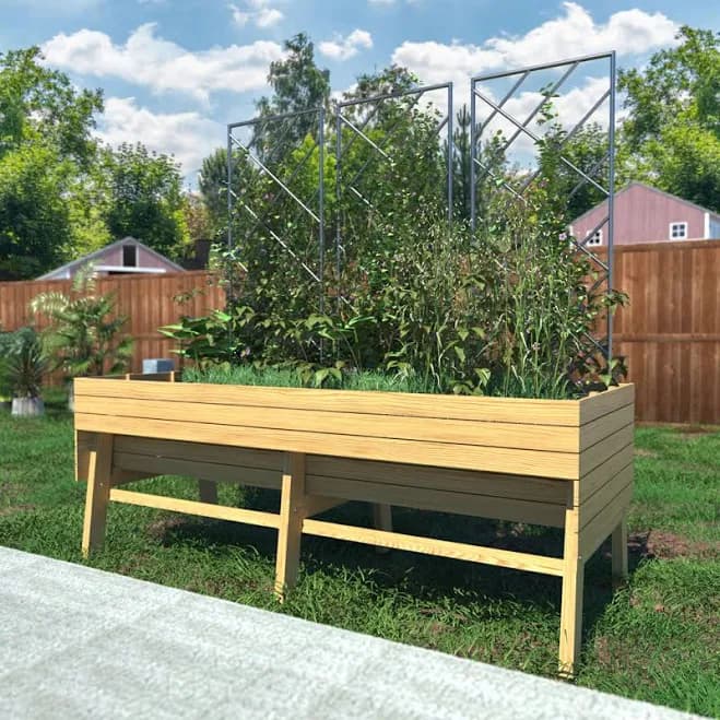 Red Barrel Studio Nature Cedar Raised Garden Bed