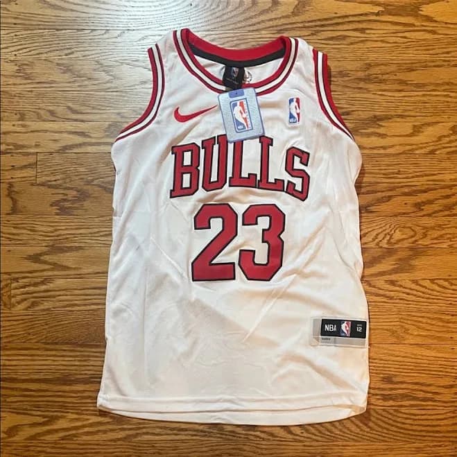 Nike Shirts & Tops | Jordan Nike Bulls 23 White Red Basketball Jersey | Color: Red/White | Size: 12 | Huntfortreasure's Closet