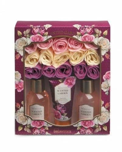 Gift Set For Women Shower Gel Body Cream Bubble Bath Rose Soap