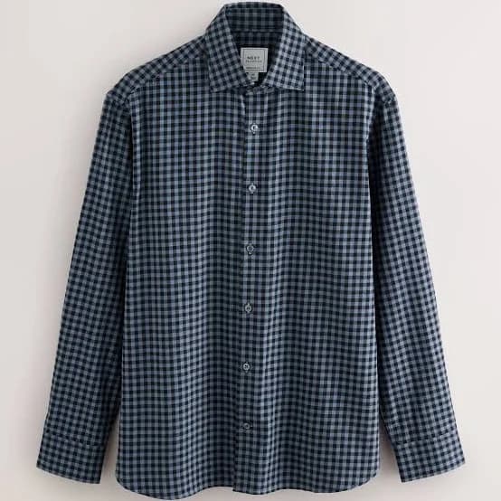 Gingham Men's Regular Fit Check Cotton Shirt