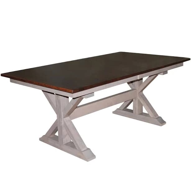 Cabinfield Amish Hogan Quick Ship X-Base Trestle Table