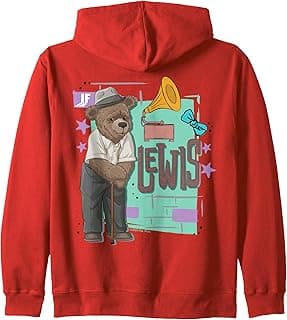 IF Movie - Lewis Bear With Record Player Zip Hoodie