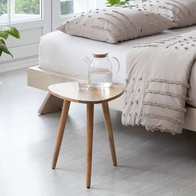 Baird Solid Wood 3-Leg End Table Zipcode Design