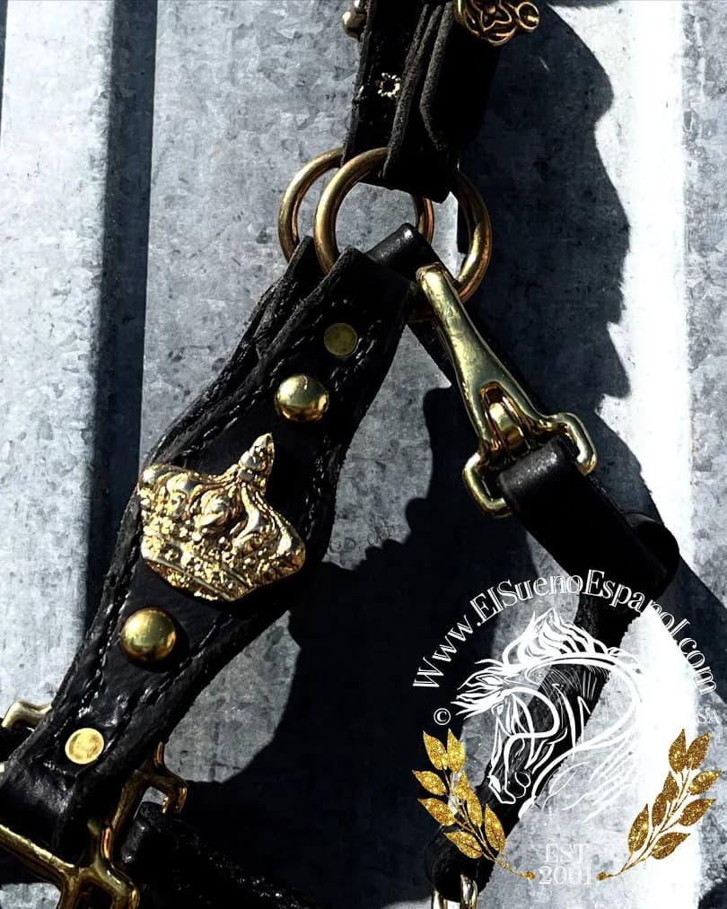 Portuguese Buckles & Keepers Leather Halter