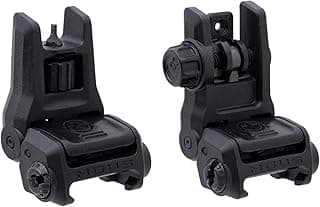 Magpul MBUS 3 Front & Rear Sight Set Fits Picatinny Rail, Black, MAG1166-MAG1167