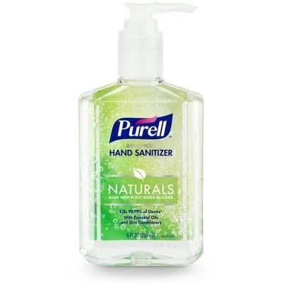 Purell Advanced Hand Sanitizer Naturals with Plant Based Alcohol