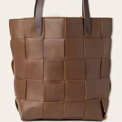 Women WP Standard Woven Leather Tote