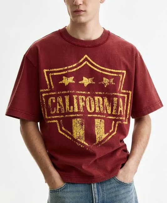 H&M Men's Loose-Fit Printed T-Shirt