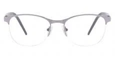 Cornelia Browline Eyeglasses Frame - Silver