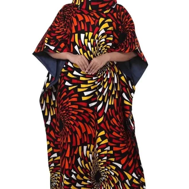 Women's African Print Kaftan Dress