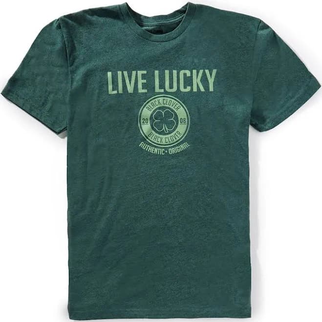 Black Clover Men's Authentic Luck 18 Graphic T-Shirt
