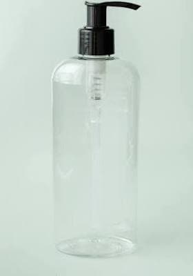 8 oz Clear Bottle with White Pump Top