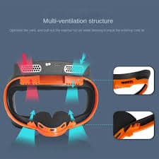 ABS Mask Recirculation Mask With Fan For Oculus Quest 2 Dual Drive Fan 2 Gear Adjustment Porous Ventilation For VR Accessories - AliExpress 44