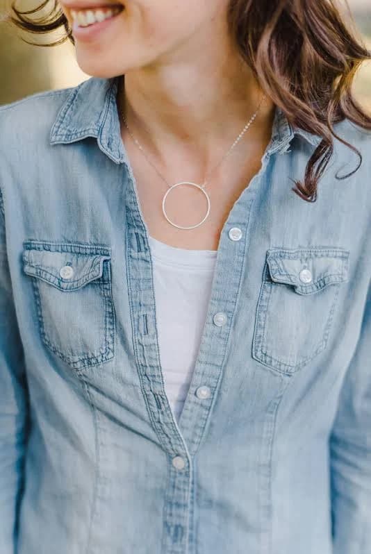 Big Oh Circle Necklace