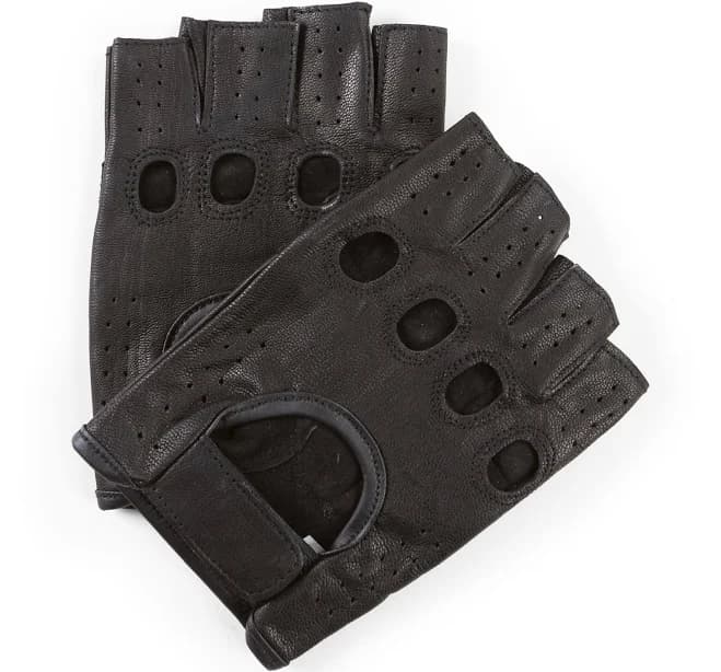 "Vodila" Leather Fingerless Driver Gloves