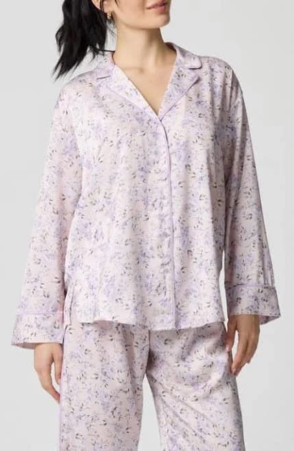 Florence by Mills Women's Dream Satin Pajama Shirt