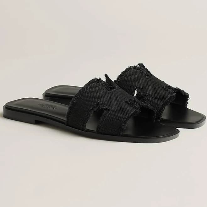 Hermès Oran Canvas Sandals