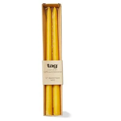 Beeswax Dipped Taper Candles