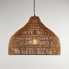 Crate & Barrel Cabo Large Woven Pendant Light